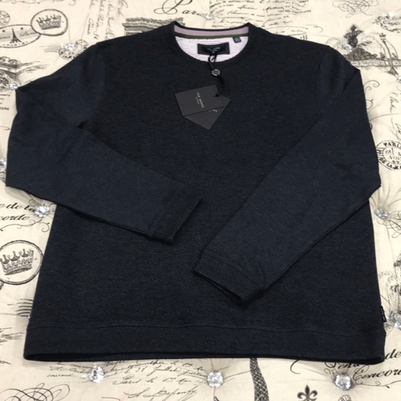 Ted Baker London Tricks Slim Fit Quilted Jersey Sw - Picture 6 of 7